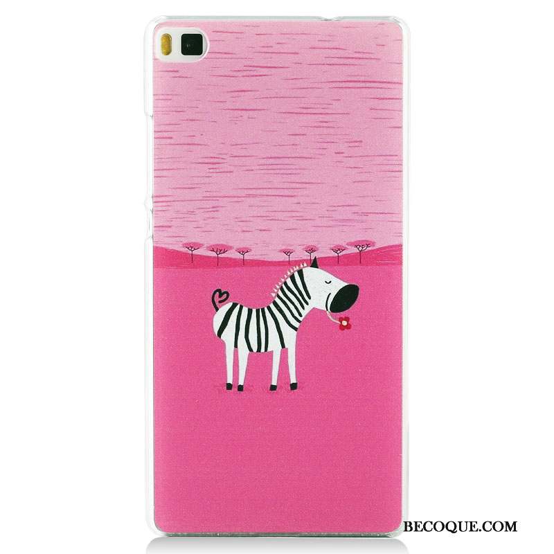 Huawei P8 Peinture Haute Rose Protection Coque De Téléphone Tendance