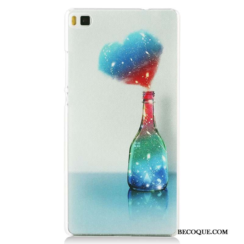 Huawei P8 Peinture Haute Rose Protection Coque De Téléphone Tendance