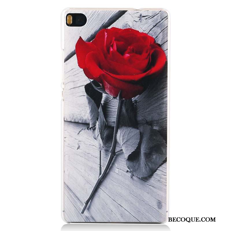 Huawei P8 Peinture Haute Rose Protection Coque De Téléphone Tendance