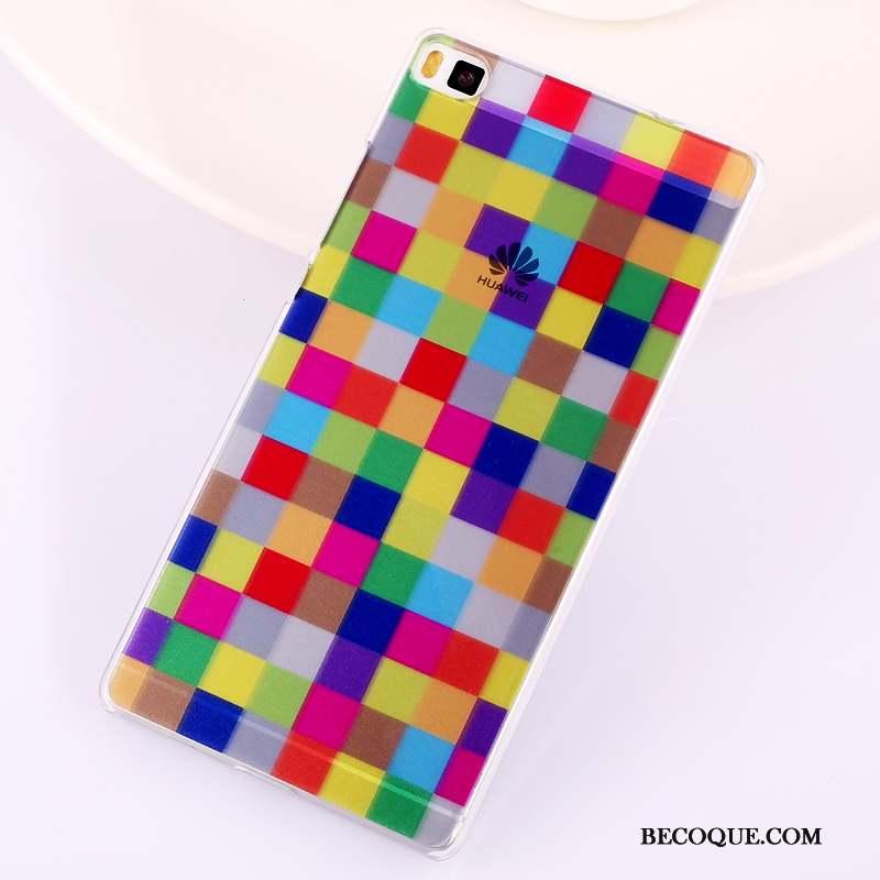 Huawei P8 Peinture Téléphone Portable Difficile Haute Coque Multicolore