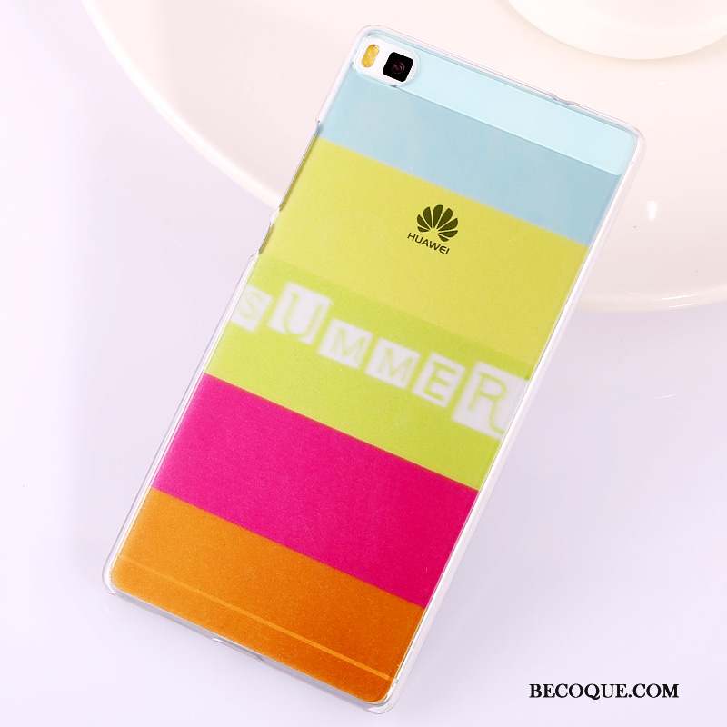 Huawei P8 Peinture Téléphone Portable Difficile Haute Coque Multicolore