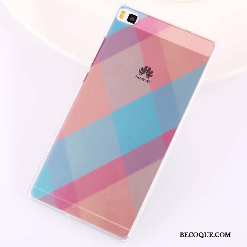 Huawei P8 Peinture Téléphone Portable Difficile Haute Coque Multicolore