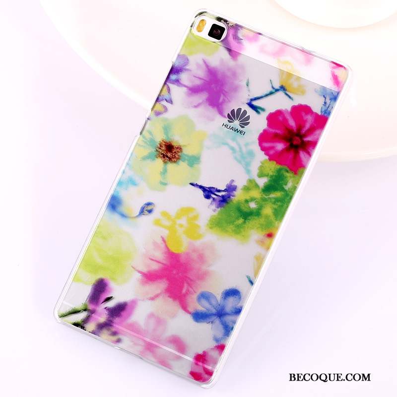 Huawei P8 Peinture Téléphone Portable Difficile Haute Coque Multicolore