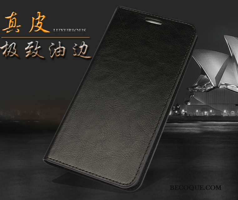 Huawei P8 Portefeuille Coque Cuir Véritable Étui Protection Étui En Cuir