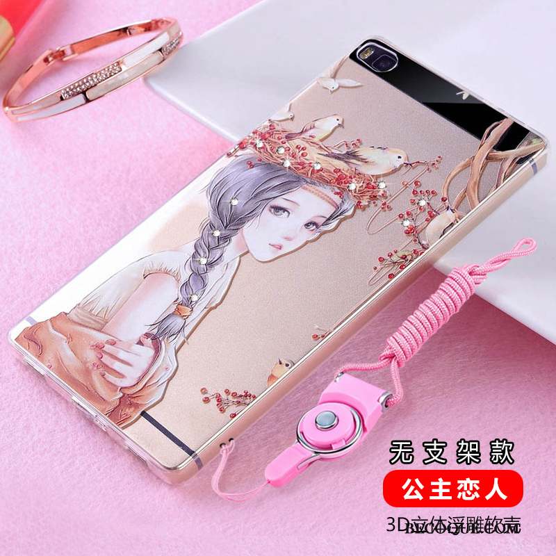 Huawei P8 Silicone Protection Incassable Haute Strass Coque De Téléphone