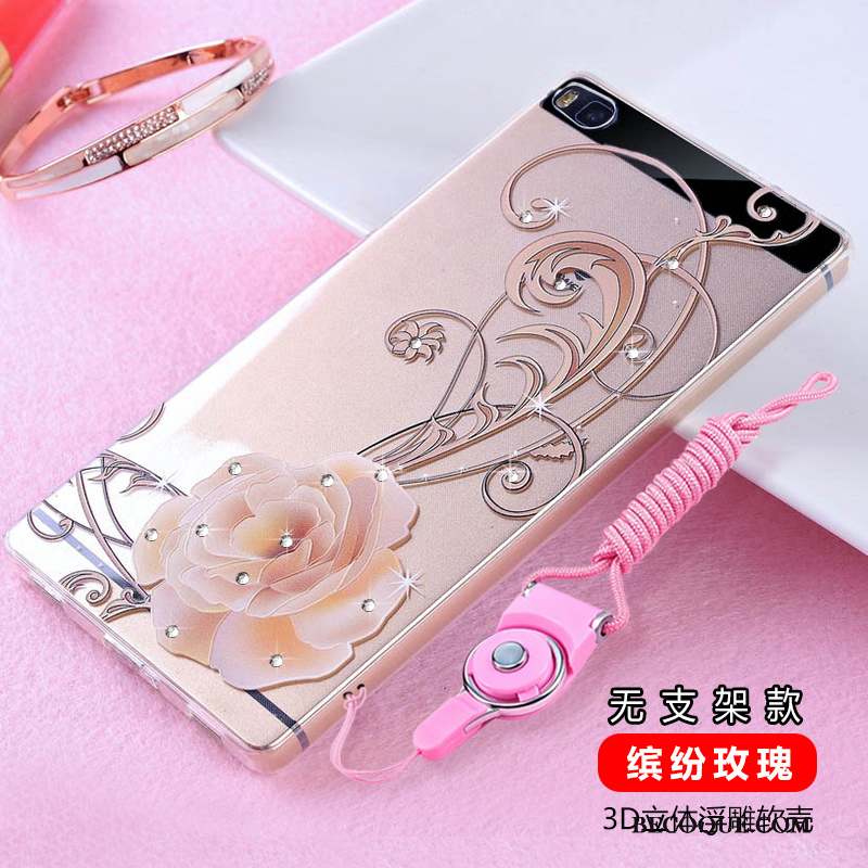 Huawei P8 Silicone Protection Incassable Haute Strass Coque De Téléphone