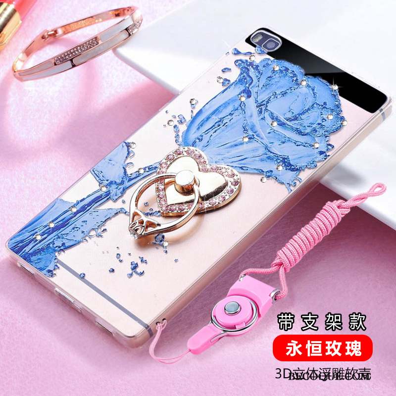 Huawei P8 Silicone Protection Incassable Haute Strass Coque De Téléphone