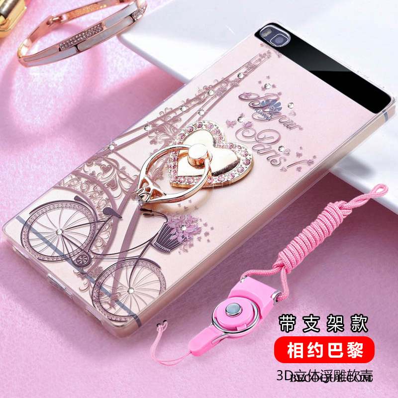 Huawei P8 Silicone Protection Incassable Haute Strass Coque De Téléphone