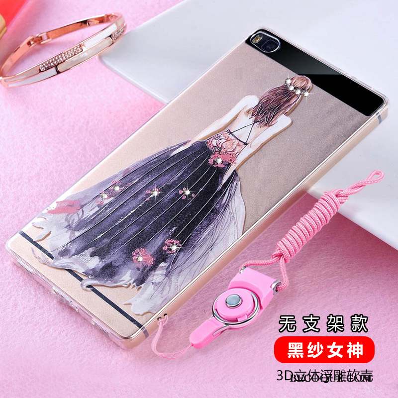 Huawei P8 Silicone Protection Incassable Haute Strass Coque De Téléphone