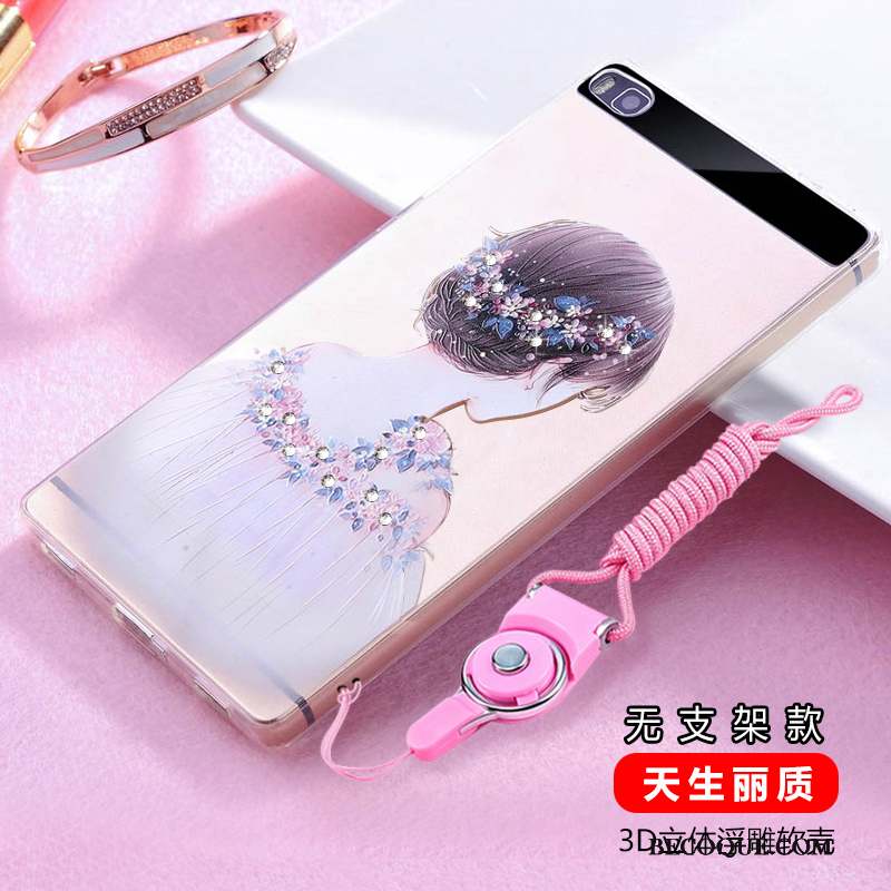 Huawei P8 Silicone Protection Incassable Haute Strass Coque De Téléphone