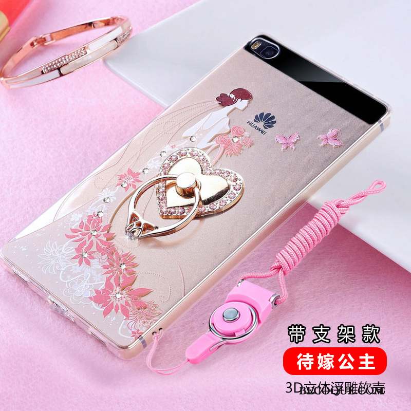 Huawei P8 Silicone Protection Incassable Haute Strass Coque De Téléphone