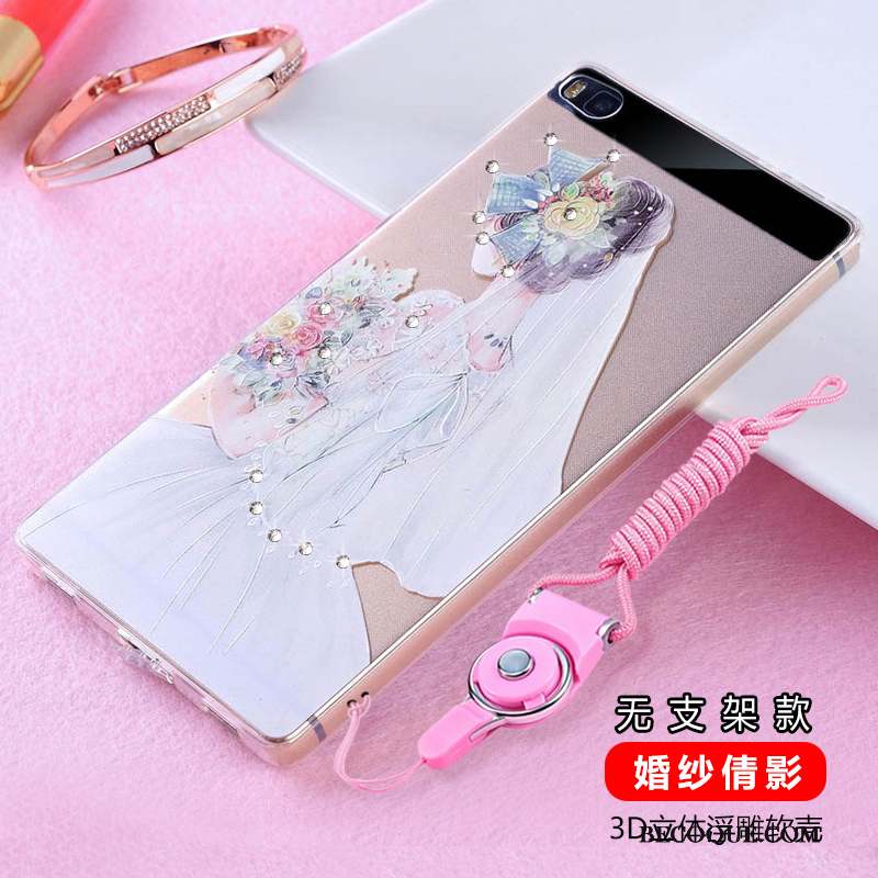 Huawei P8 Silicone Protection Incassable Haute Strass Coque De Téléphone