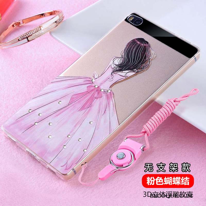 Huawei P8 Silicone Protection Incassable Haute Strass Coque De Téléphone