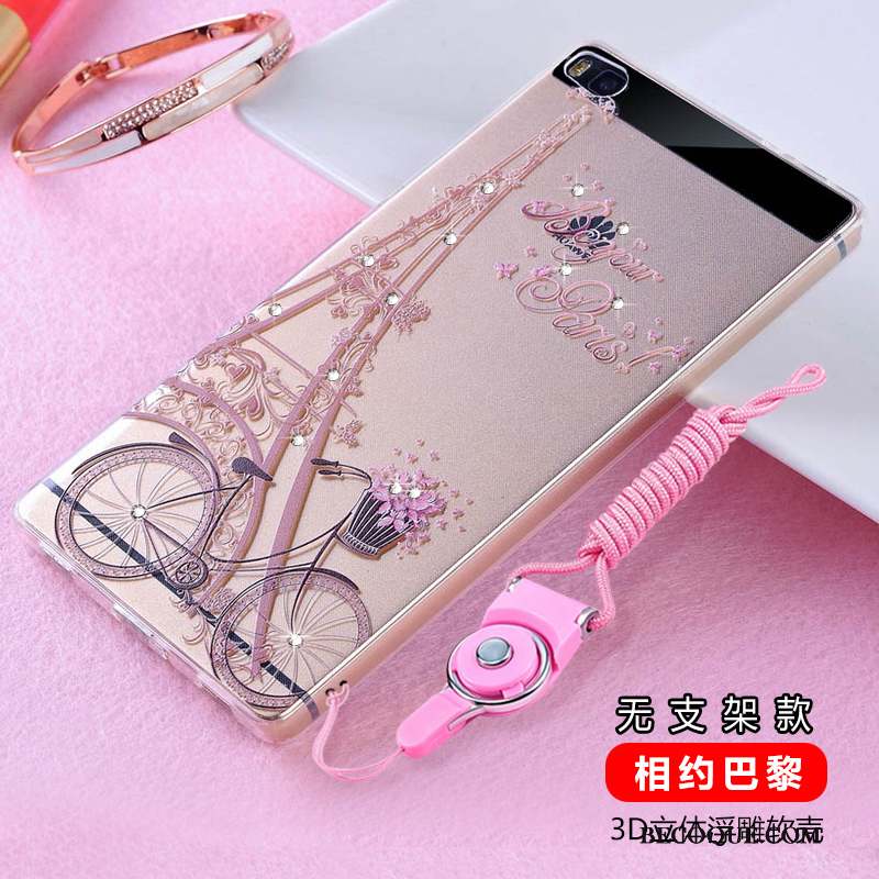 Huawei P8 Silicone Protection Incassable Haute Strass Coque De Téléphone