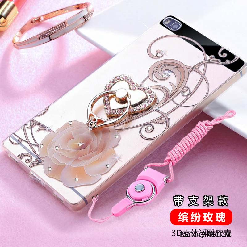 Huawei P8 Silicone Protection Incassable Haute Strass Coque De Téléphone