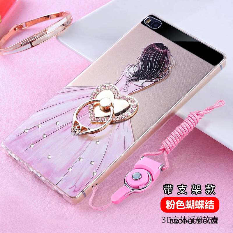 Huawei P8 Silicone Protection Incassable Haute Strass Coque De Téléphone