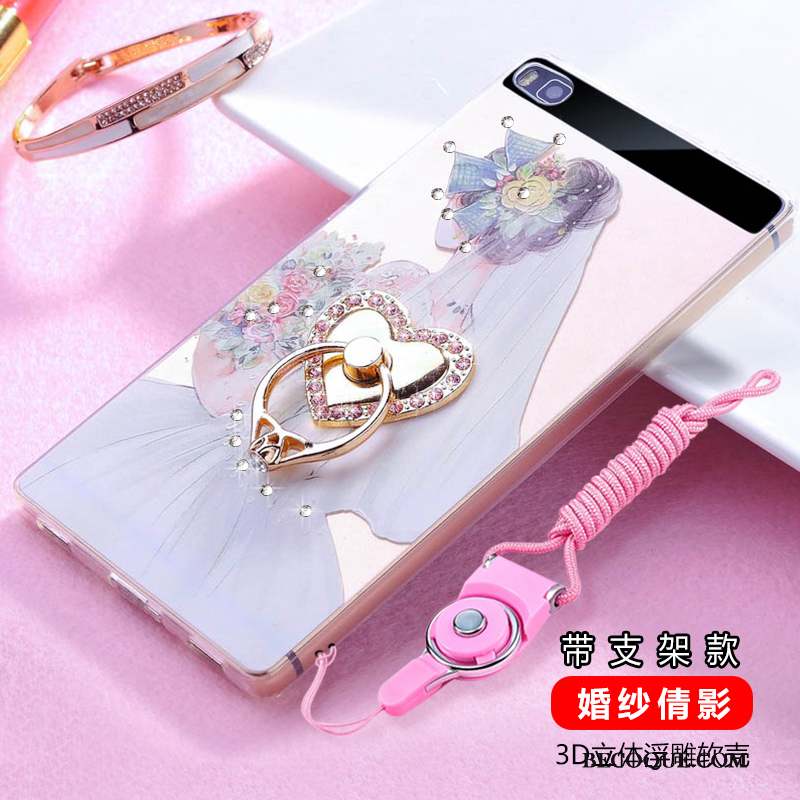 Huawei P8 Silicone Protection Incassable Haute Strass Coque De Téléphone