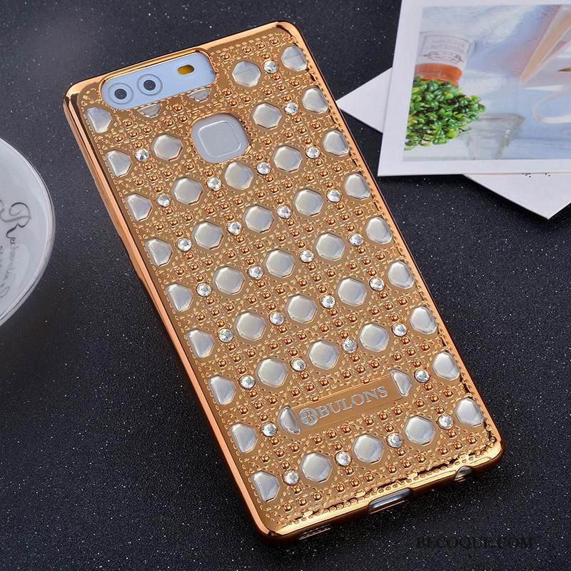 Huawei P9 Coque De Téléphone Tout Compris Fluide Doux Personnalité Protection Argent