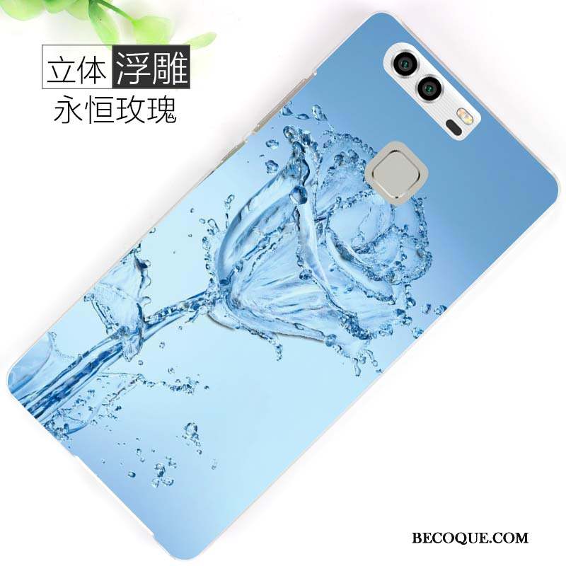 Huawei P9 Coque Délavé En Daim Peinture Marque De Tendance Dessin Animé Difficile Personnalité