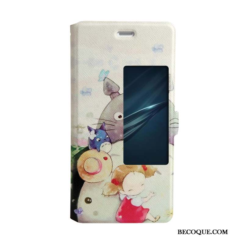 Huawei P9 Coque Fluide Doux Ouvrir La Fenêtre Tendance Housse Étui Dessin Animé