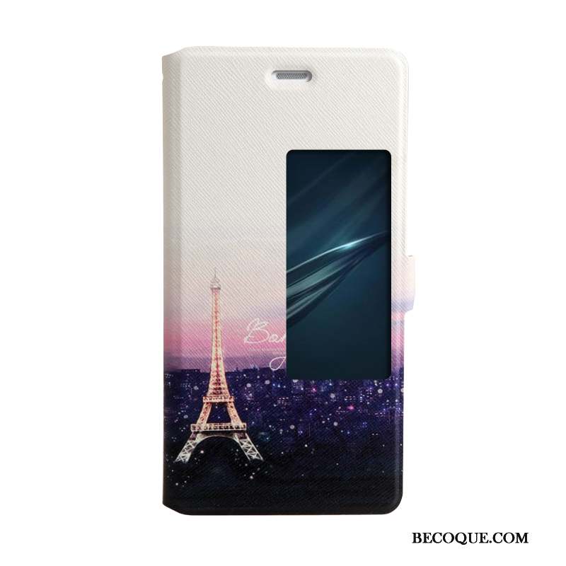 Huawei P9 Coque Fluide Doux Ouvrir La Fenêtre Tendance Housse Étui Dessin Animé