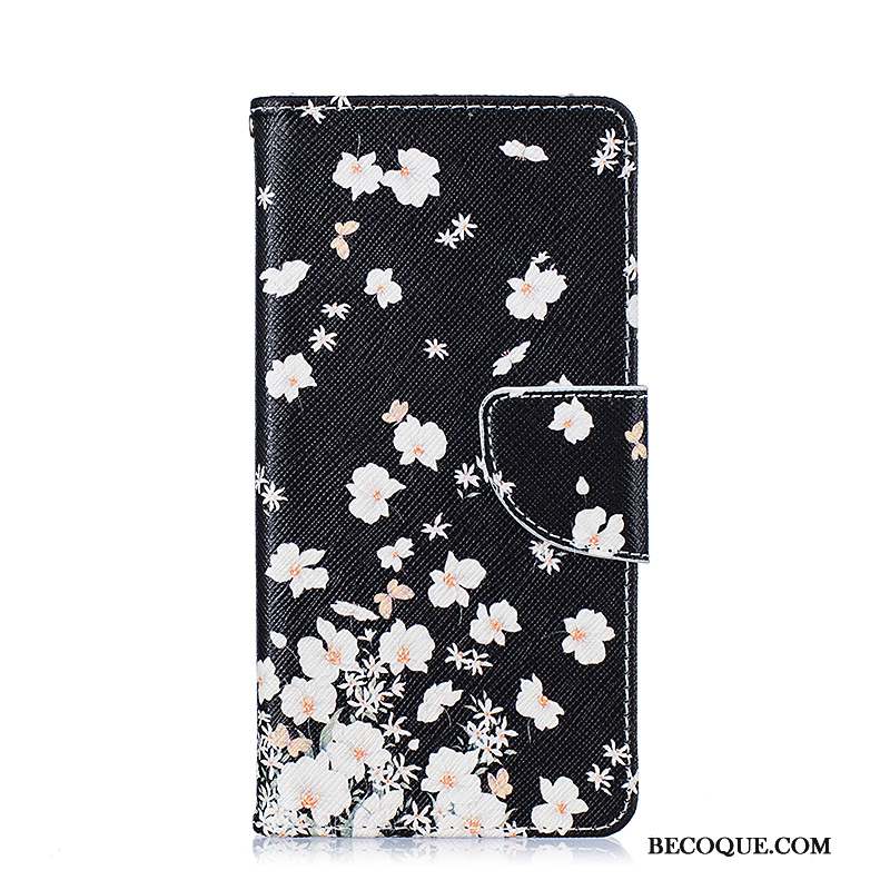 Huawei P9 Coque Housse Peinture Étui Violet Dessin Animé Étui En Cuir