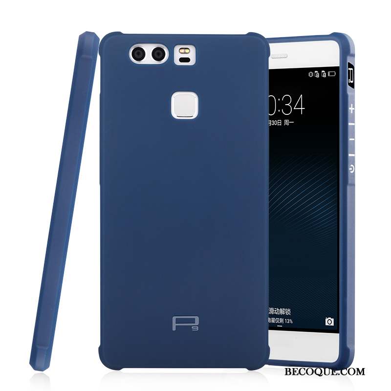 Huawei P9 Coque Incassable Légères Bleu Protection Fluide Doux Ballon