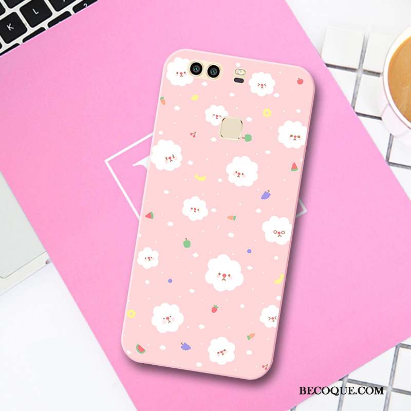 Huawei P9 Coque Incassable Étui Frais Petit Gaufrage Fruit