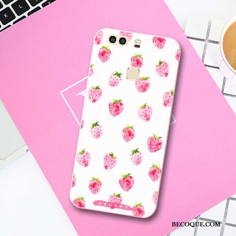 Huawei P9 Coque Incassable Étui Frais Petit Gaufrage Fruit