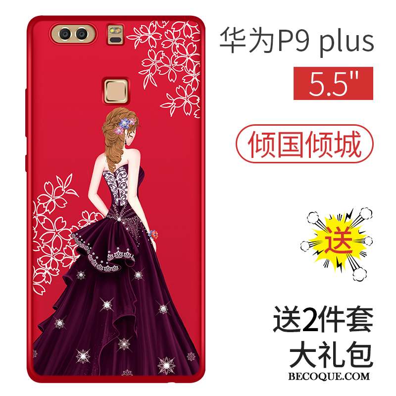 Huawei P9 Coque Peinture Personnalité Tendance Délavé En Daim Tout Compris