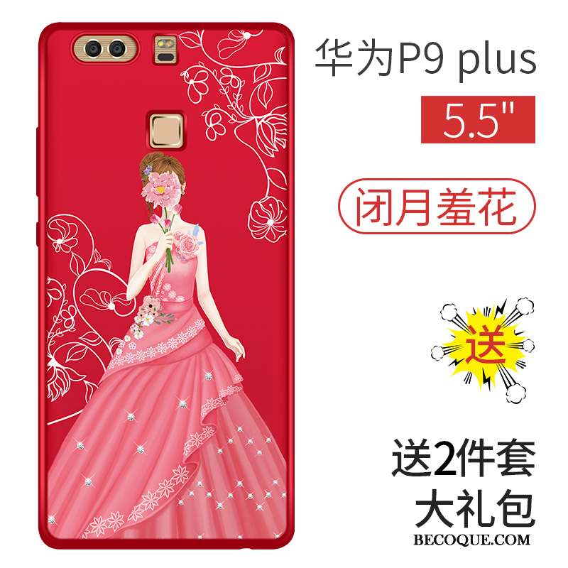 Huawei P9 Coque Peinture Personnalité Tendance Délavé En Daim Tout Compris