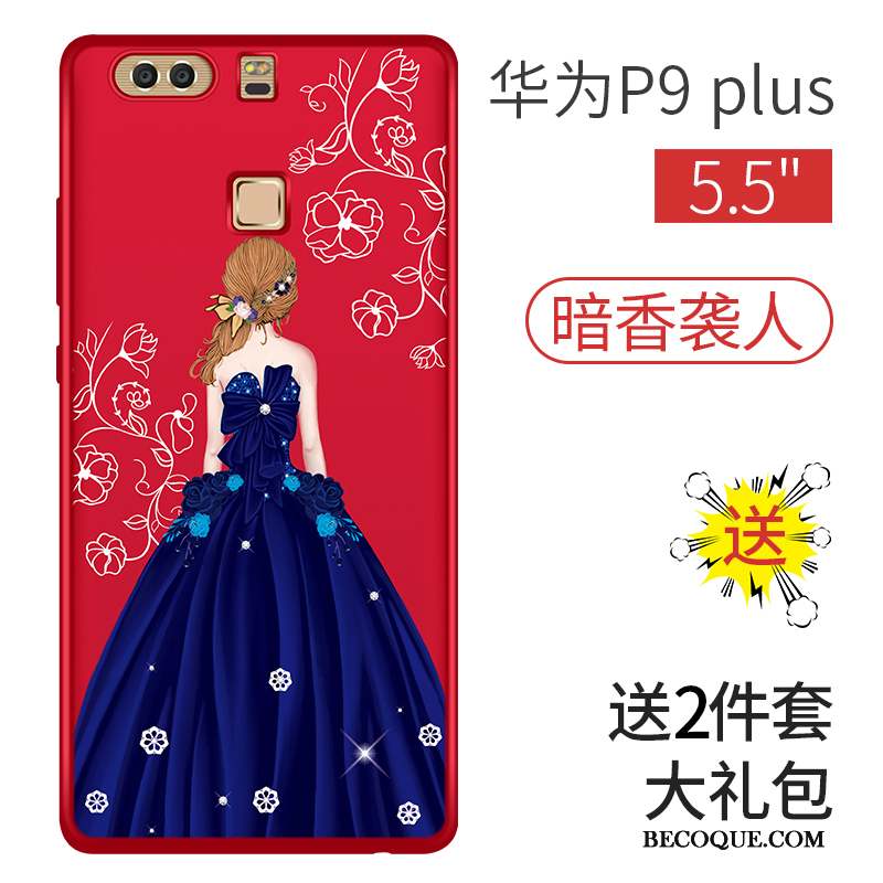 Huawei P9 Coque Peinture Personnalité Tendance Délavé En Daim Tout Compris