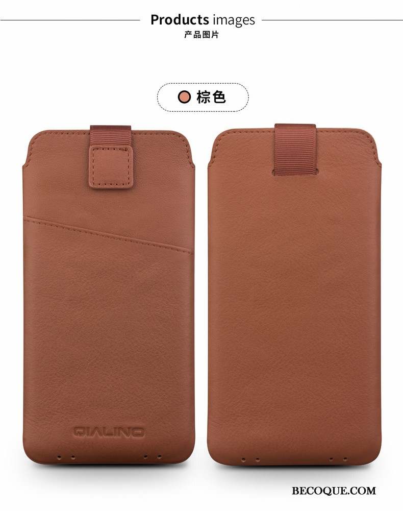 Huawei P9 Coque Téléphone Portable Protection Simple Étui En Cuir Personnalité Rouge