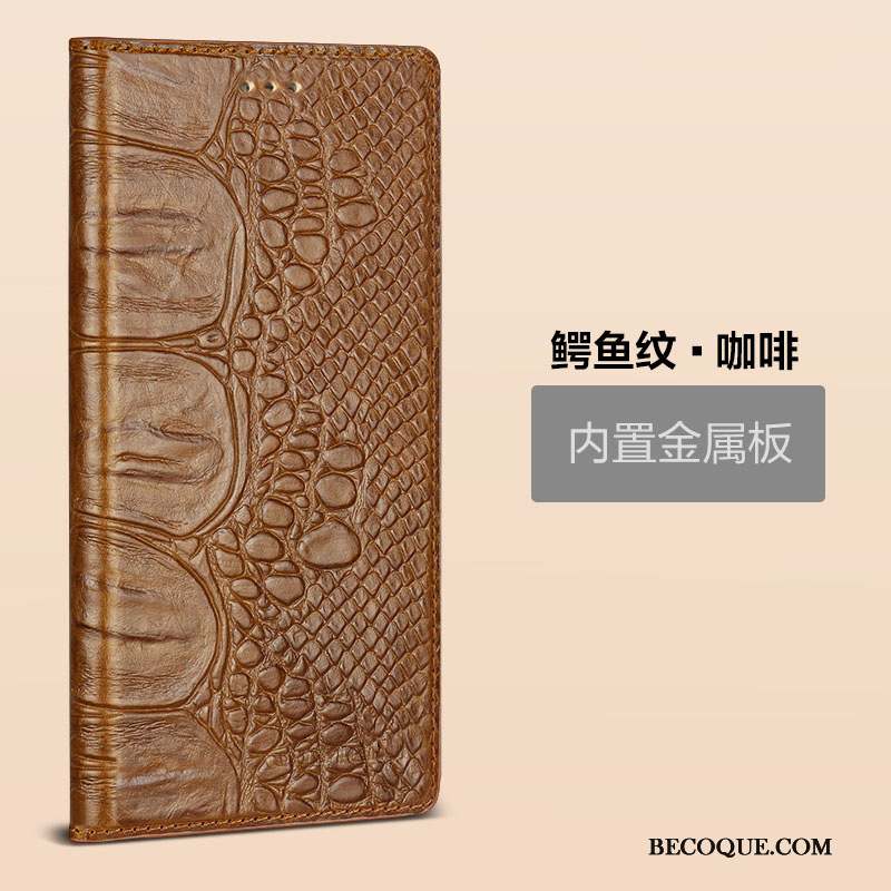 Huawei P9 Coque Étui Housse Incassable Protection Marron Business