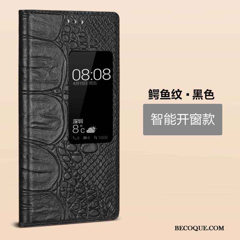 Huawei P9 Coque Étui Housse Incassable Protection Marron Business