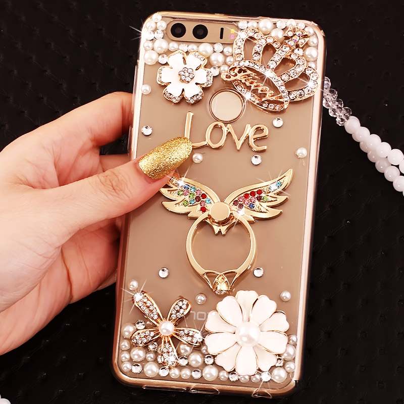 Huawei P9 Coque Étui Strass Anneau Tout Compris Silicone Protection