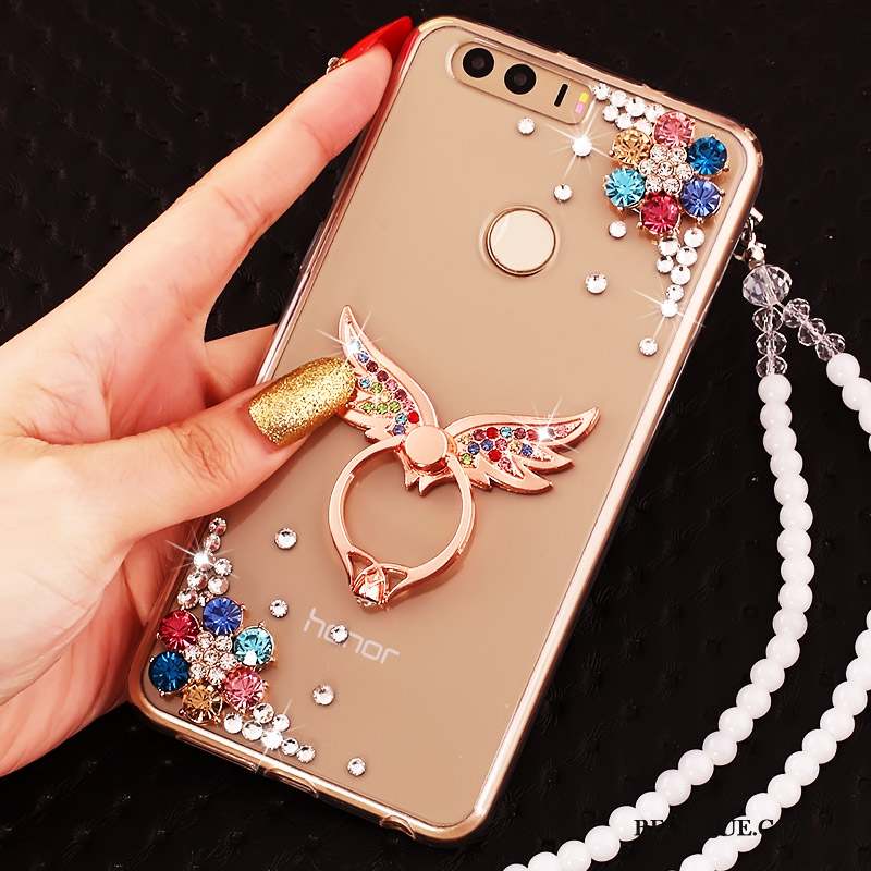 Huawei P9 Coque Étui Strass Anneau Tout Compris Silicone Protection