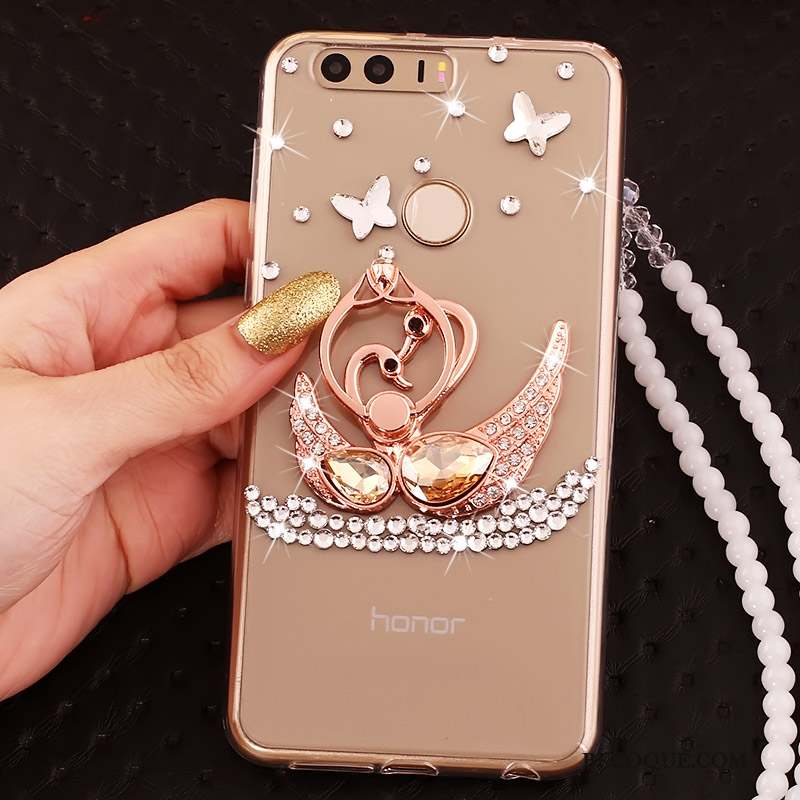 Huawei P9 Coque Étui Strass Anneau Tout Compris Silicone Protection