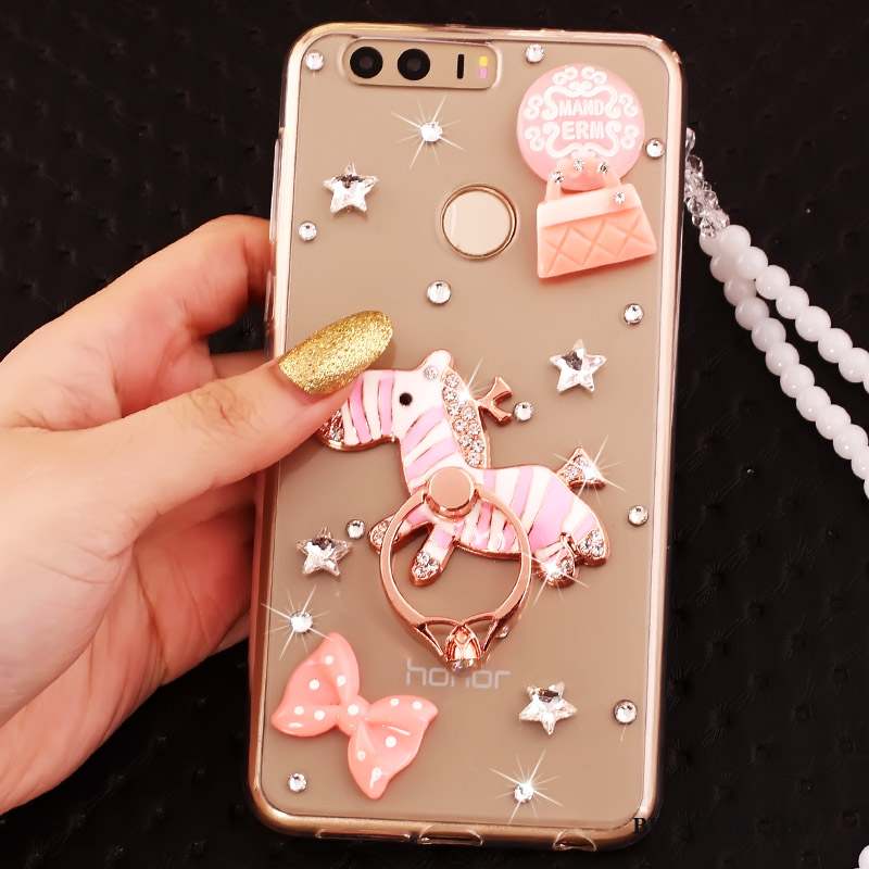 Huawei P9 Coque Étui Strass Anneau Tout Compris Silicone Protection