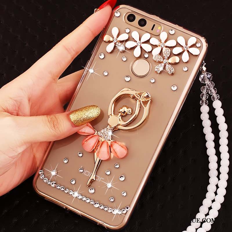 Huawei P9 Coque Étui Strass Anneau Tout Compris Silicone Protection