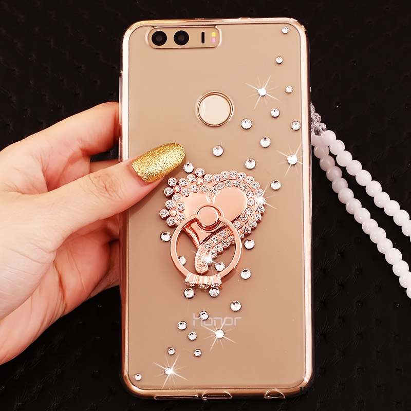 Huawei P9 Coque Étui Strass Anneau Tout Compris Silicone Protection