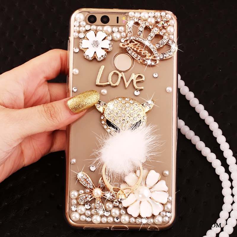 Huawei P9 Coque Étui Strass Anneau Tout Compris Silicone Protection