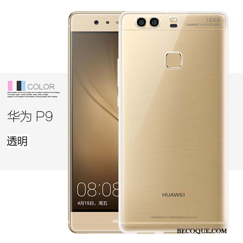 Huawei P9 Fluide Doux Transparent Protection Coque De Téléphone Étui Incassable