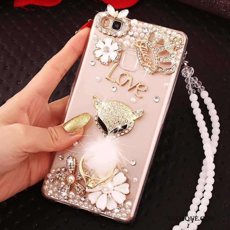 Huawei P9 Lite Coque De Téléphone Jeunesse Rose Protection Étui Fluide Doux