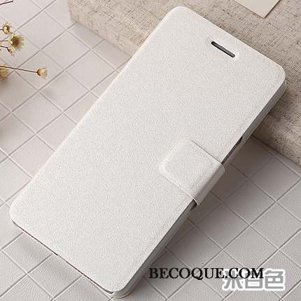 Huawei P9 Lite Coque Étui En Cuir Protection Blanc Housse De Téléphone