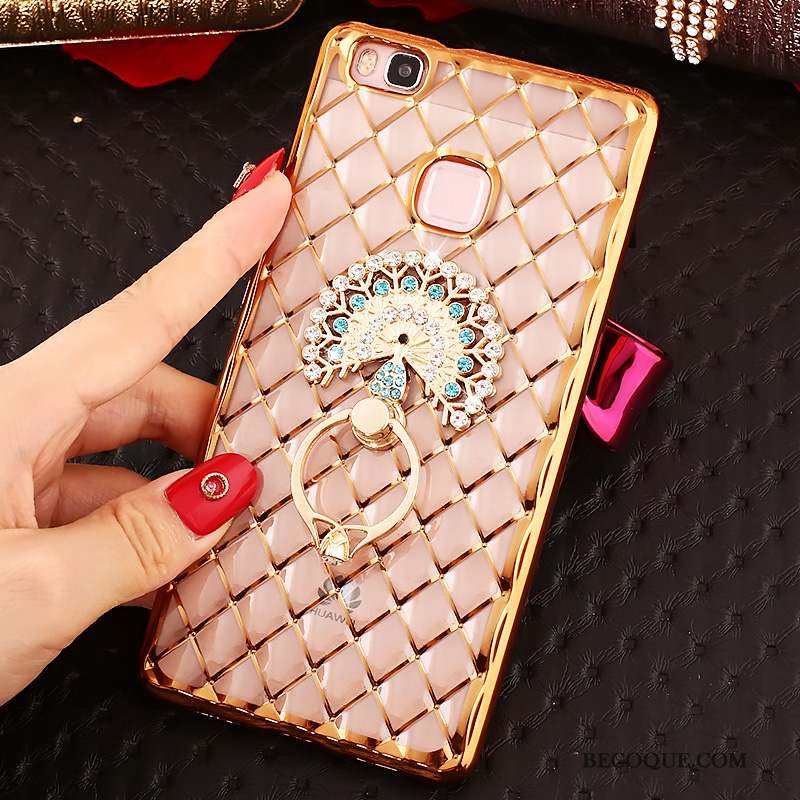 Huawei P9 Lite Jeunesse Rose Très Mince Coque Strass Incassable