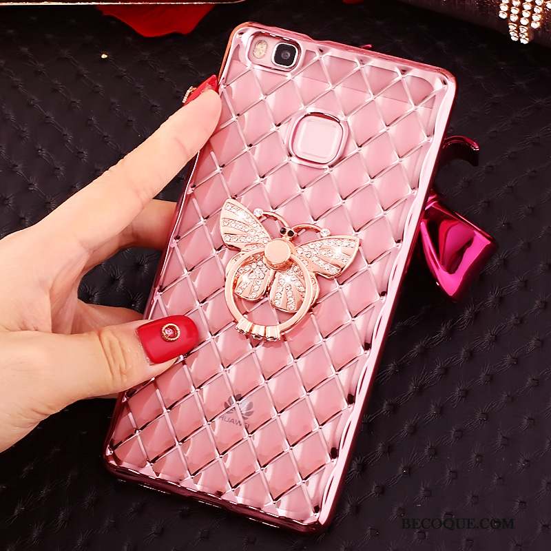 Huawei P9 Lite Jeunesse Rose Très Mince Coque Strass Incassable