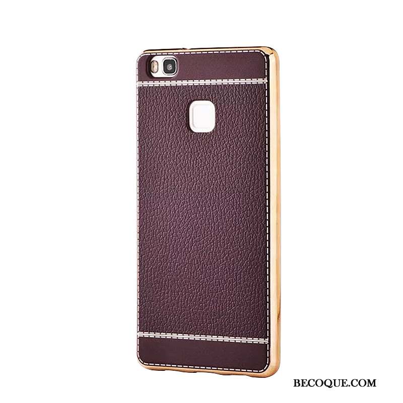 Huawei P9 Lite Protection Marron Étui Business Jeunesse Coque De Téléphone