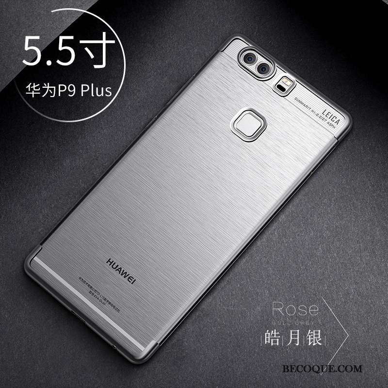 Huawei P9 Plus Coque Créatif Tout Compris Incassable Silicone Étui Transparent