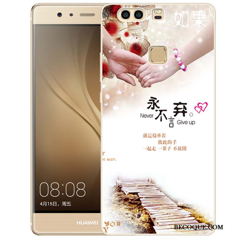 Huawei P9 Plus Coque De Téléphone Peinture Silicone Protection Fluide Doux Étui
